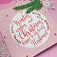 Christmas Kisses Husband Christmas Card