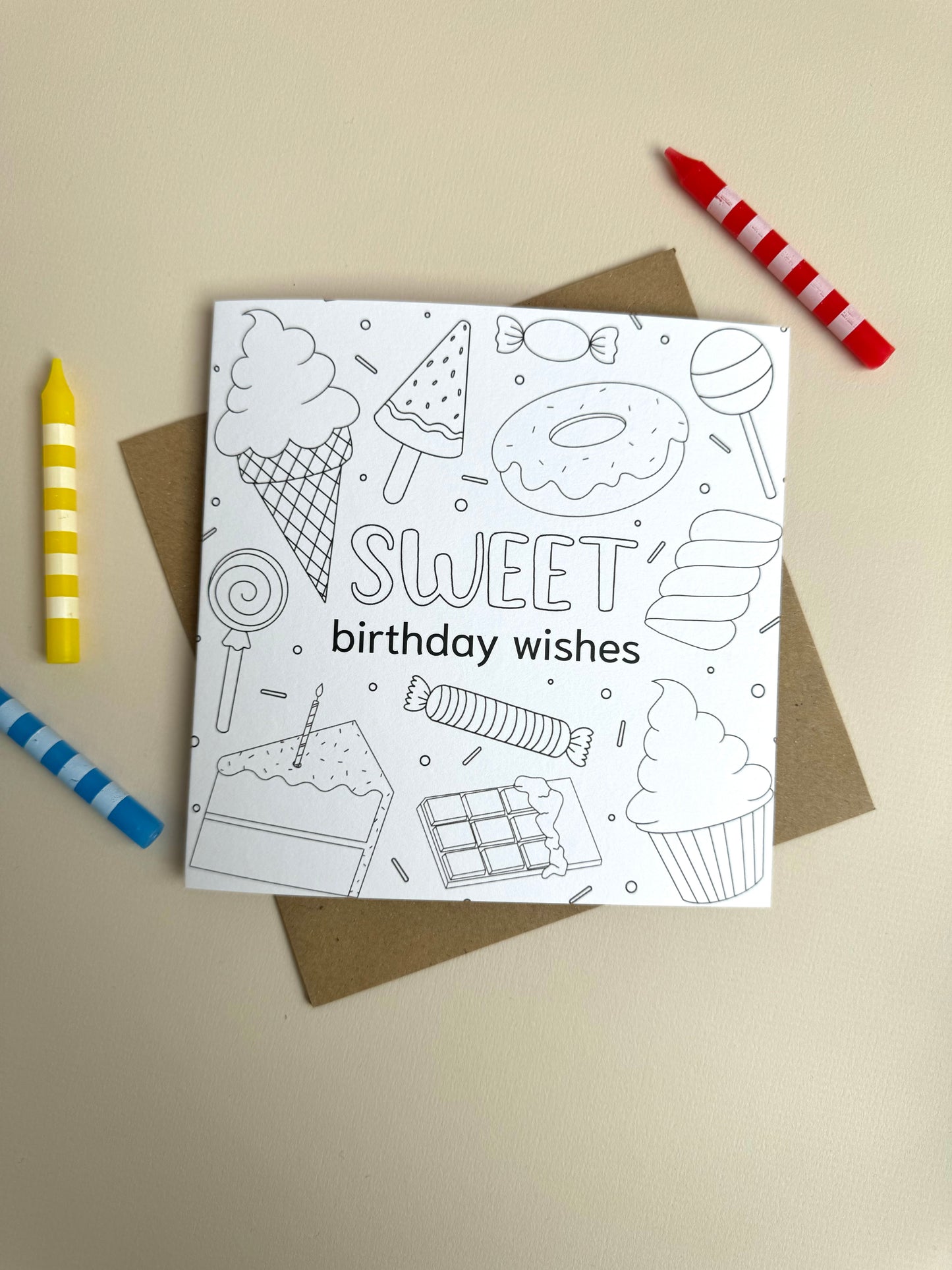 Colouring In Greeting Cards (6 pack)