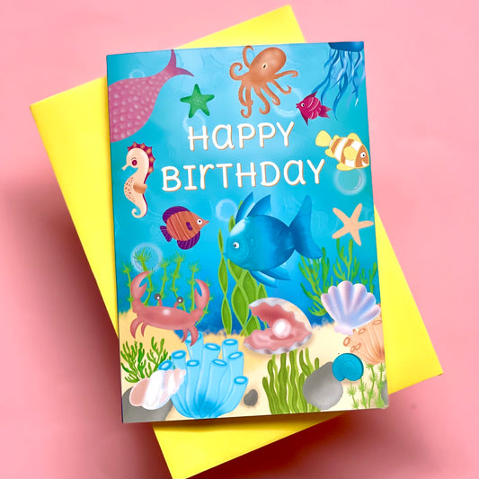 Under the Sea Birthday Card