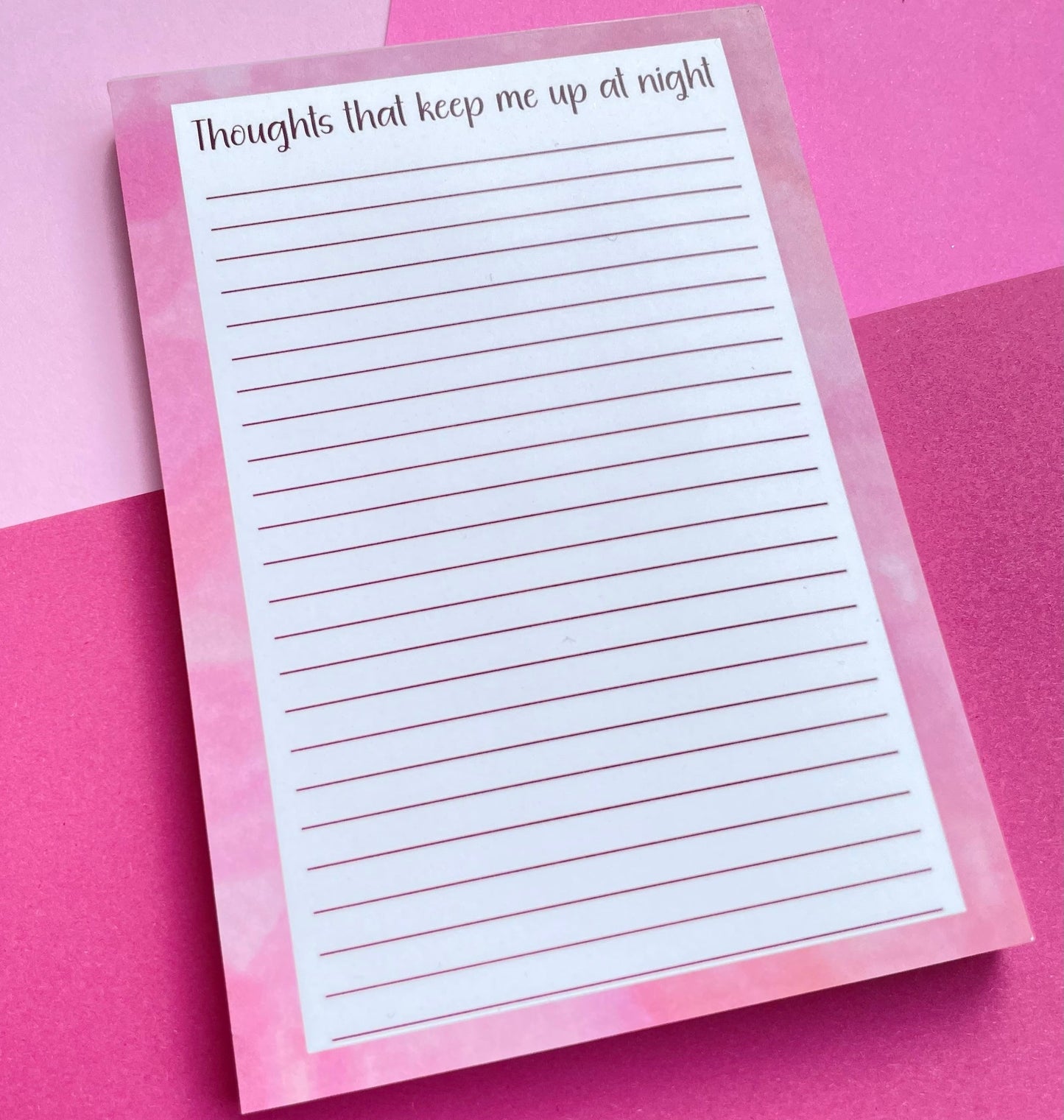 Thoughts That Keep Me Up At Night A6 Notepad