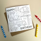 Colouring In Greeting Cards (6 pack)