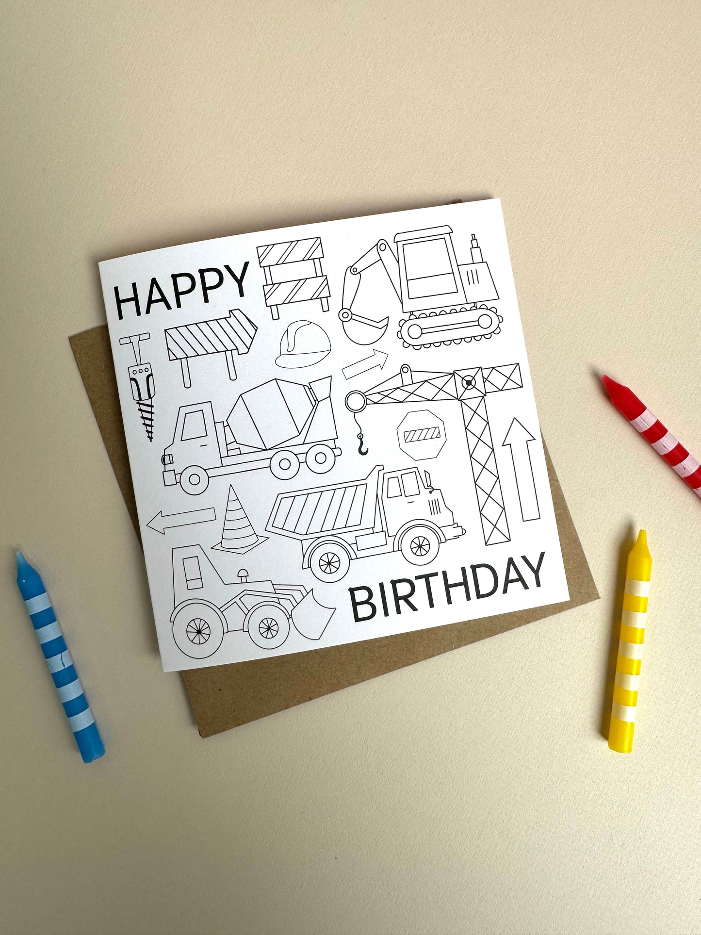 Colouring In Greeting Cards (6 pack)