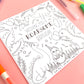 Dinosaur Colouring Card