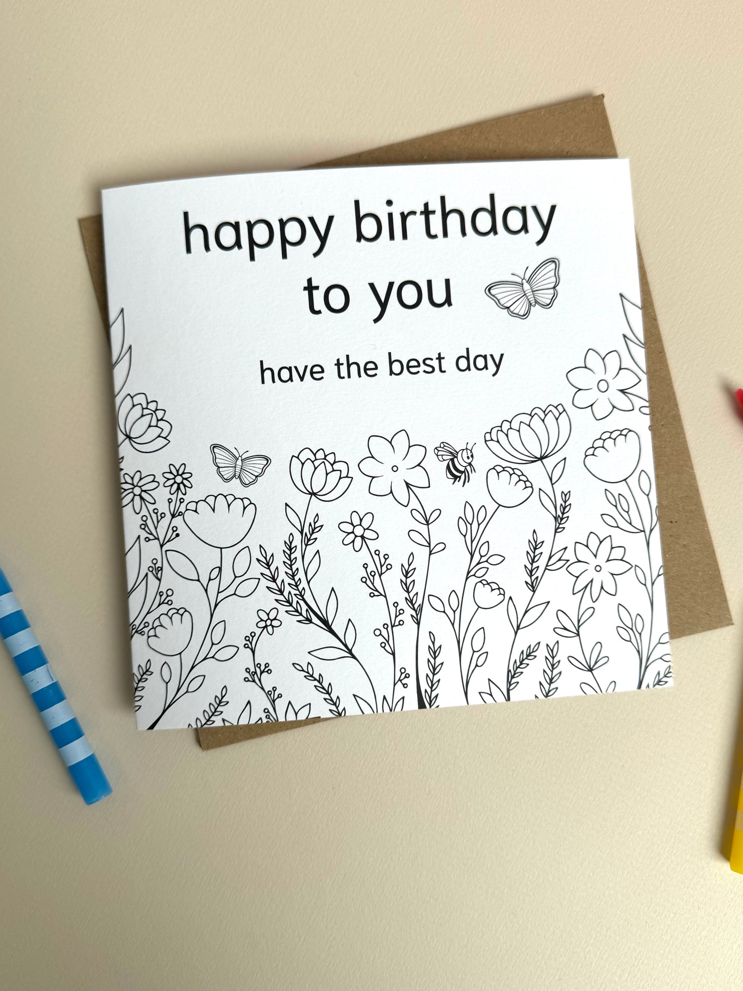 Colouring In Greeting Cards (6 pack)