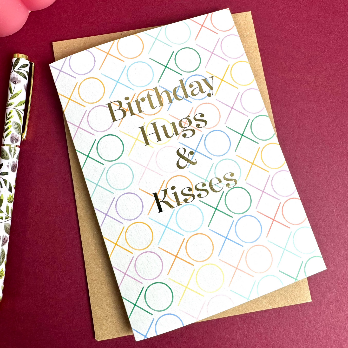 Birthday Hugs & Kisses Card