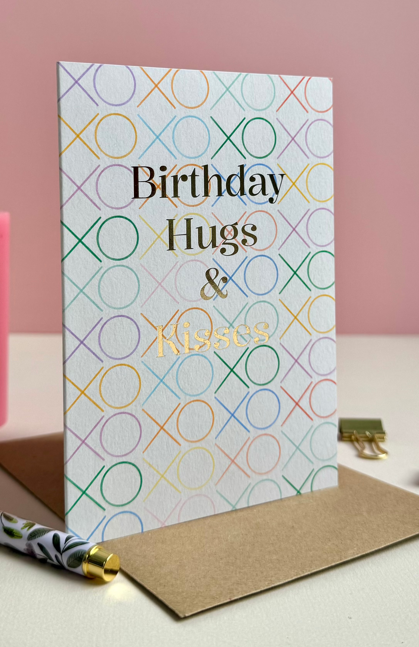 Birthday Hugs & Kisses Card