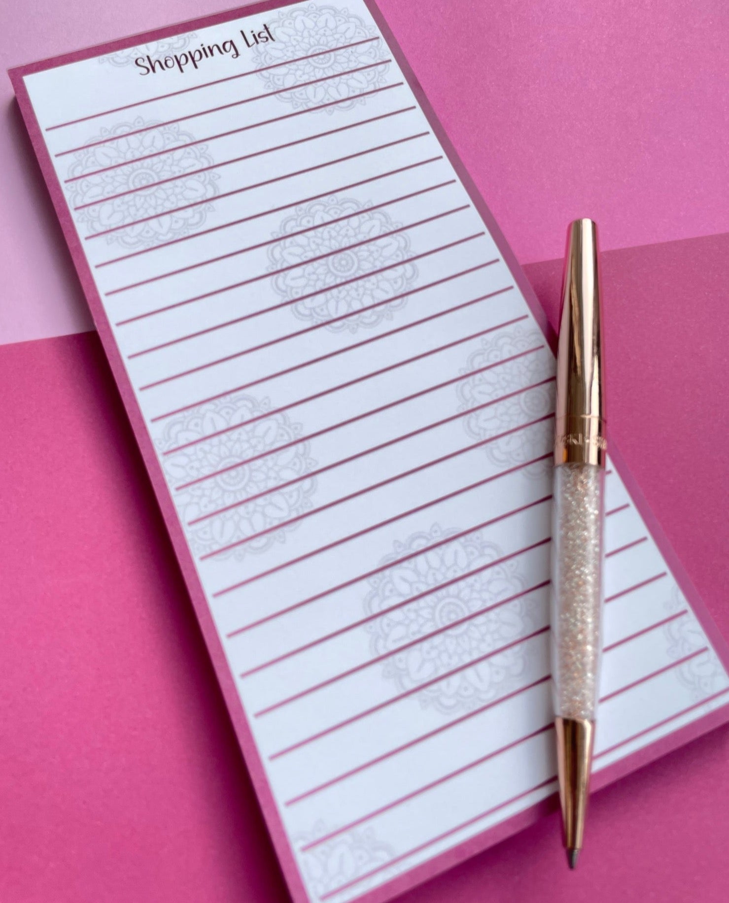 Shopping list notepad 