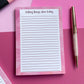 Getting things done today notepad a6