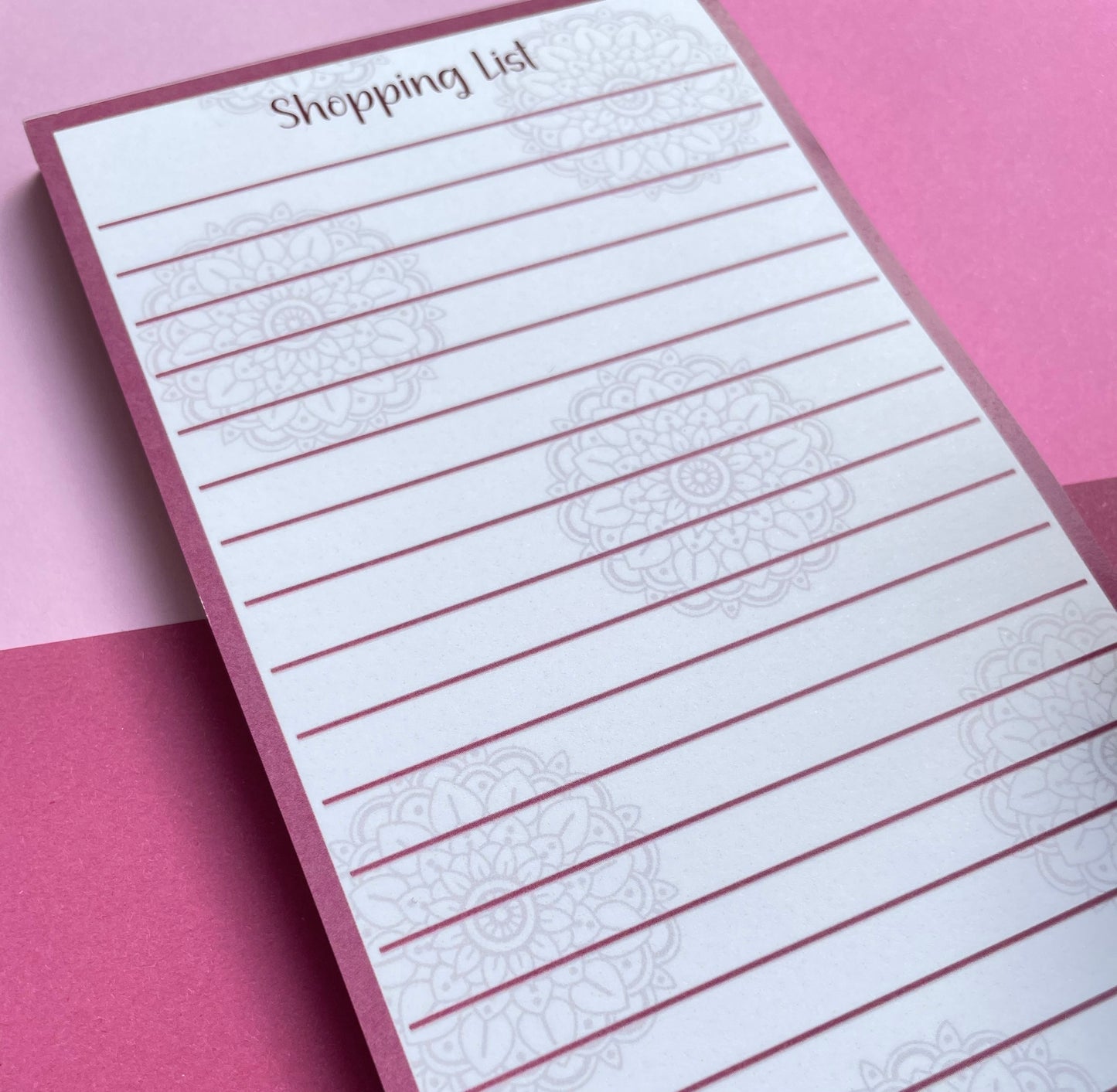 Shopping list notepad 